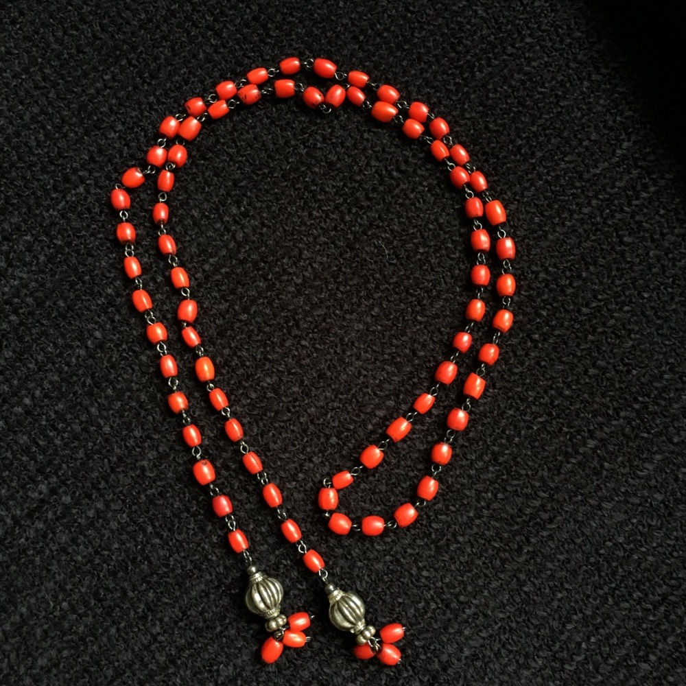 Vintage Red Coral Necklace